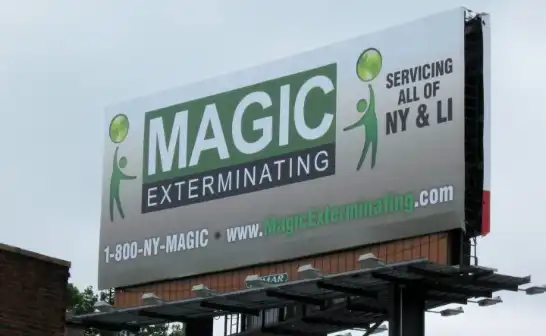Magic Exterminating billboard - Keep pests away from your home with Magic Exterminating in NY